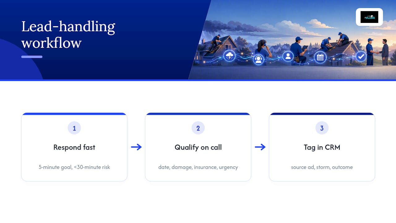 Storm lead qualification and CRM workflow