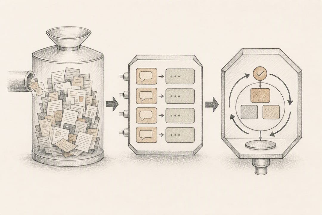 Illustration of three LLM training stages