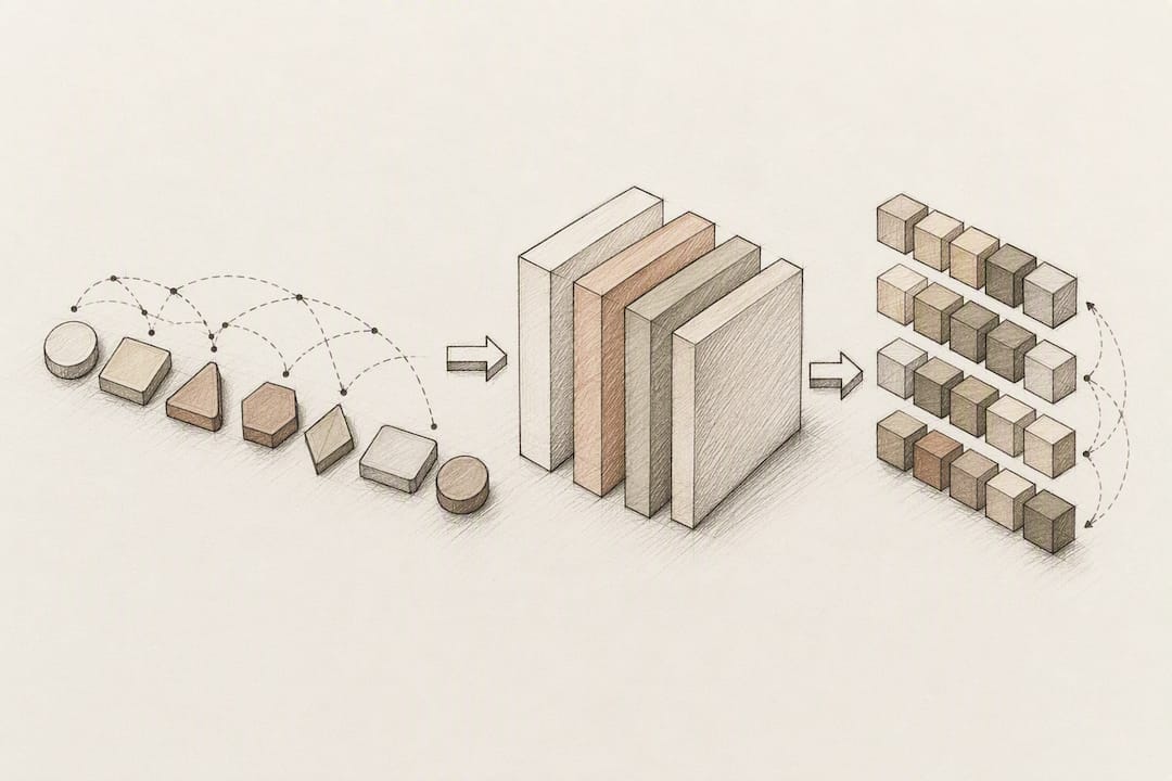 Illustration of tokens becoming numerical embeddings