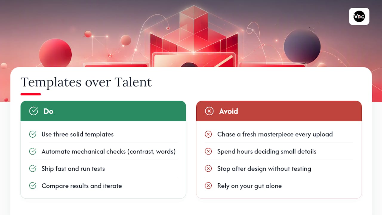 Why Templates Beat Talent for Consistent Thumbnails — overview diagram
