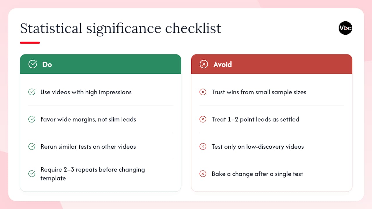 Making Sense of Statistical Significance in Thumbnail Tests — overview diagram