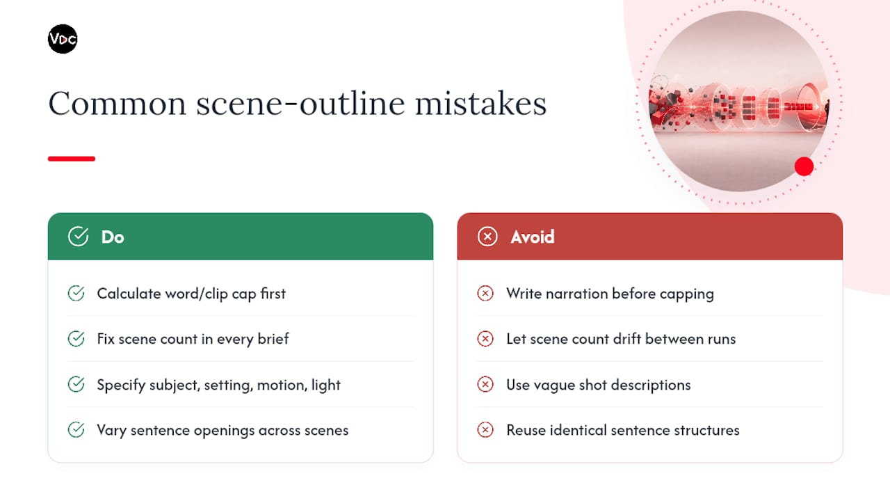 Common Mistakes That Wreck a Scene Outline Template — overview diagram