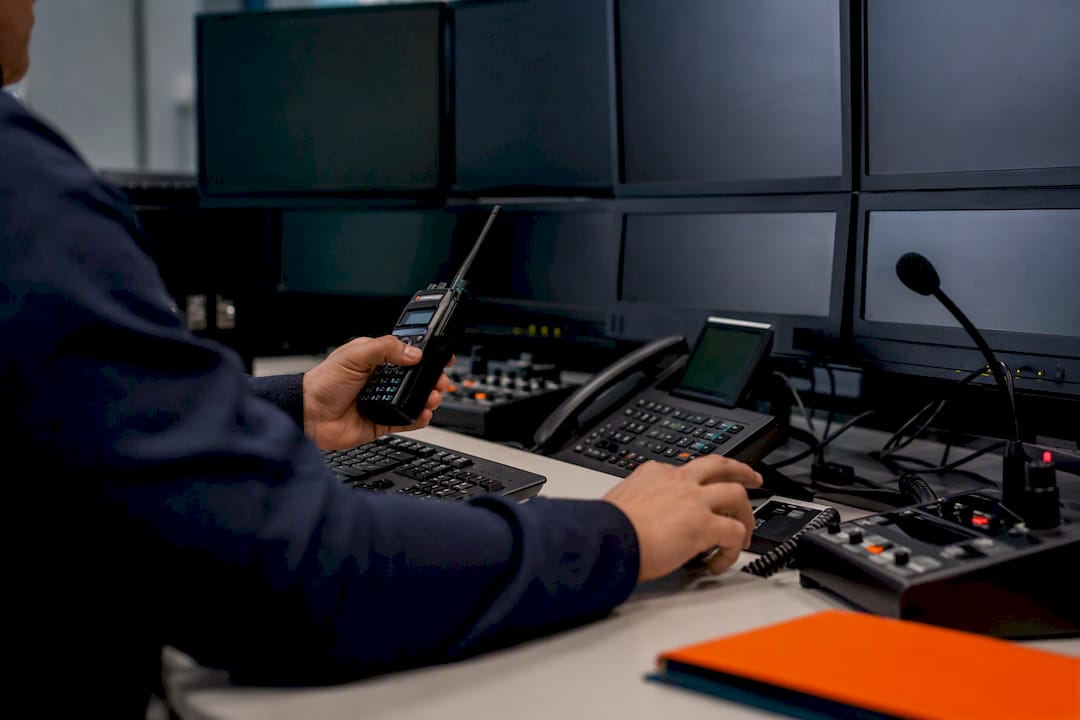 Monitoring centre operator activating theft alert response