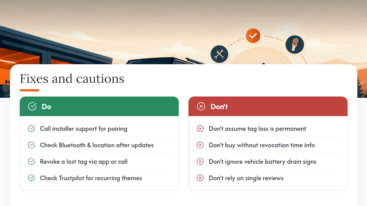 What goes wrong with 'no tag no start' systems, and how is it fixed? — overview diagram