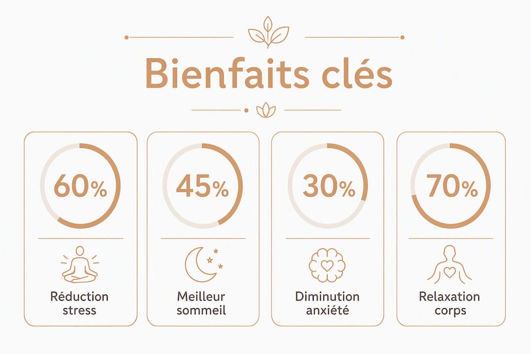 Découvrez en un coup d’œil les vertus essentielles de la réflexologie palmaire grâce à notre infographie.