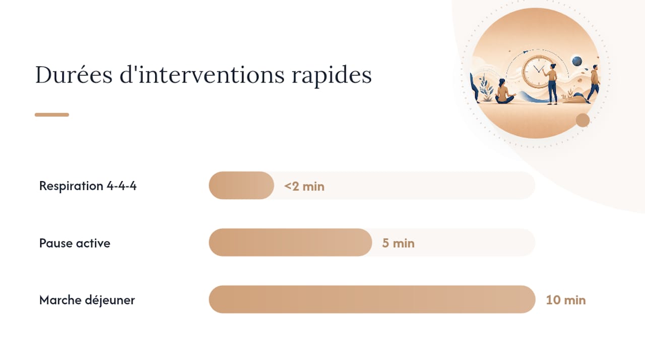 Comment réduire le stress au travail dès aujourd'hui ? — overview diagram