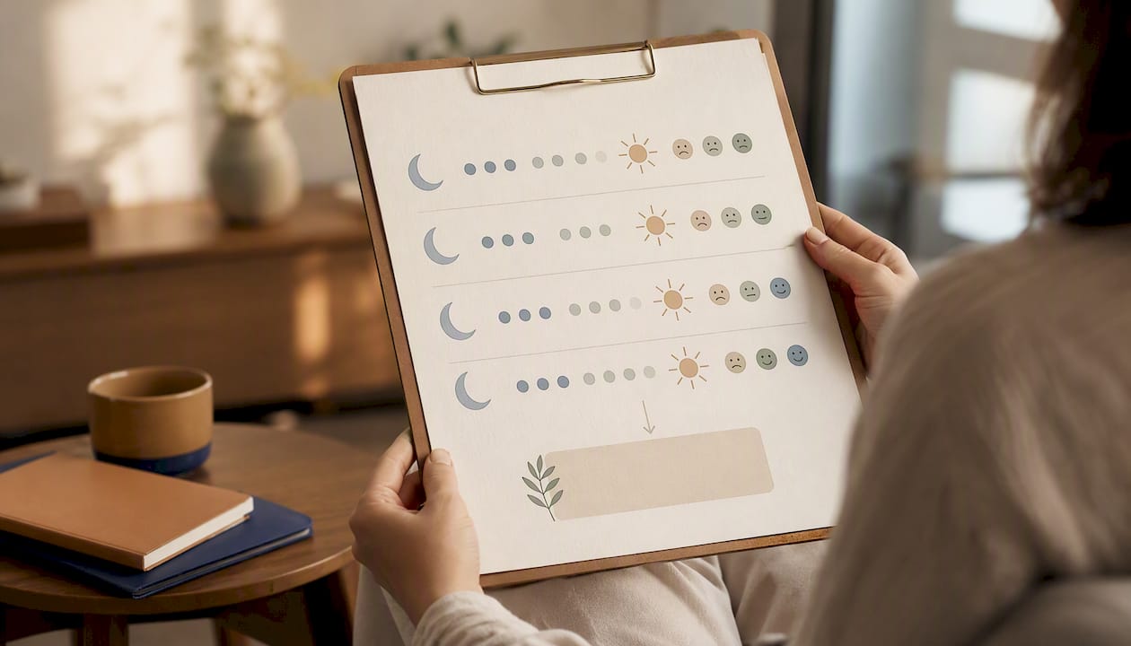Observation visuelle du sommeil et de l'humeur