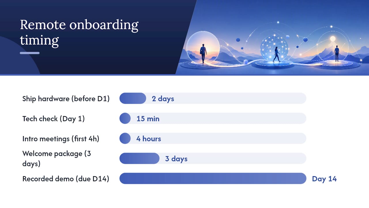 Adapting the checklist for remote and hybrid hires — overview diagram