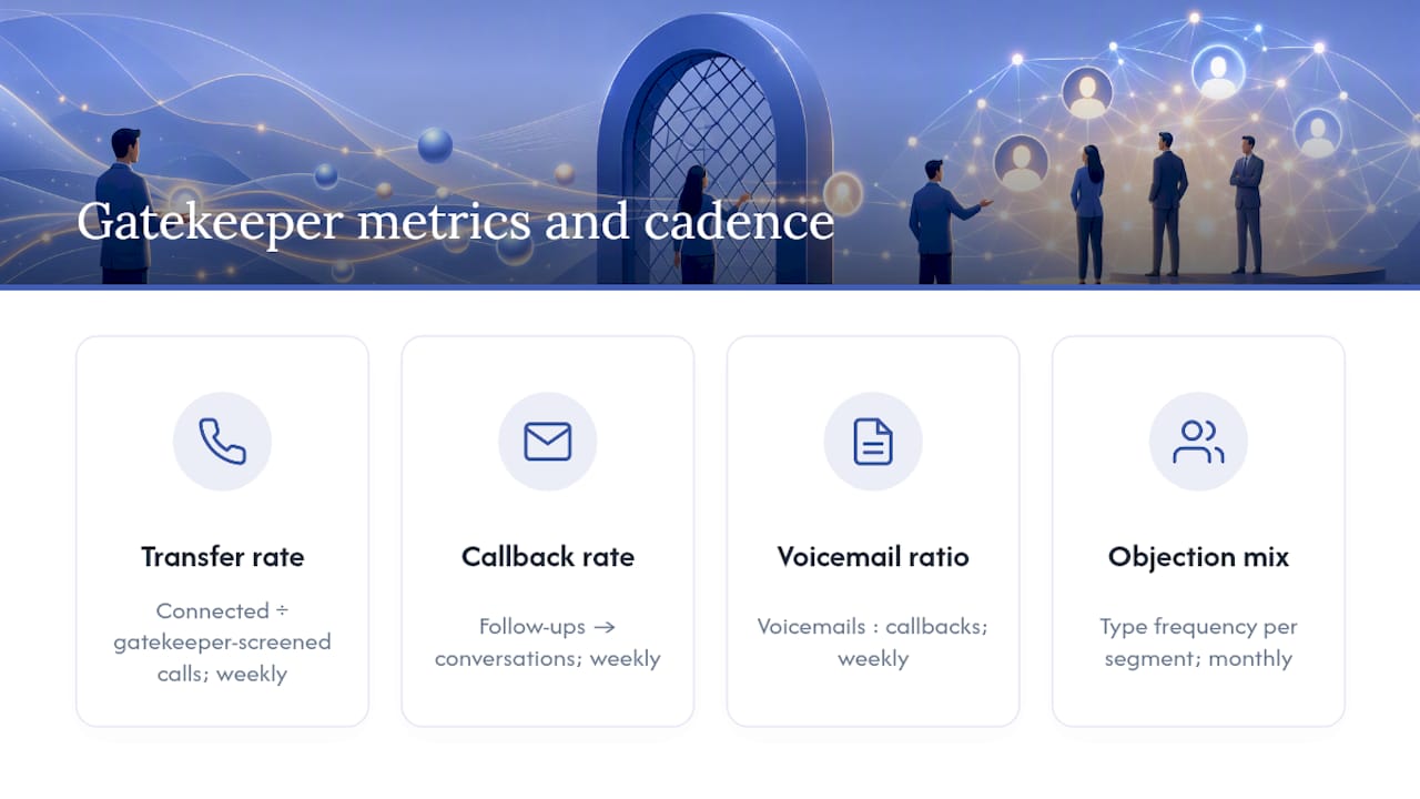 Four metrics for measuring gatekeeper calls