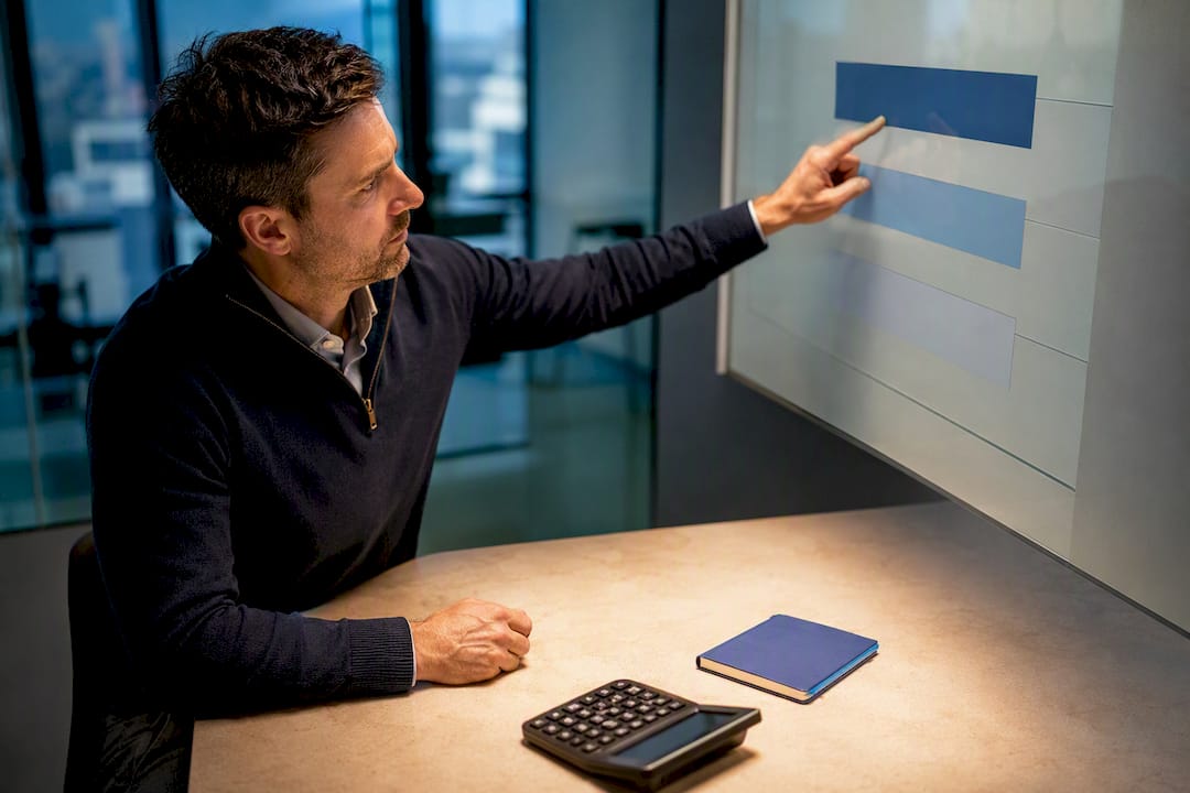 Sales leader reviewing training budget allocations