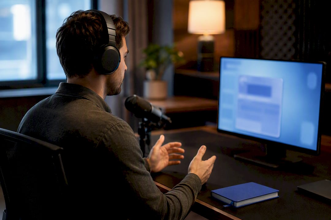 Sales representative practicing an AI buyer call