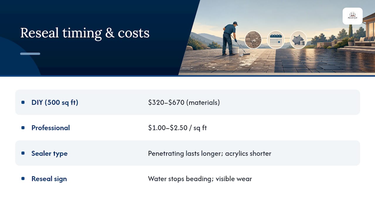 How Often Should You Reseal, and What Does It Cost? — overview diagram