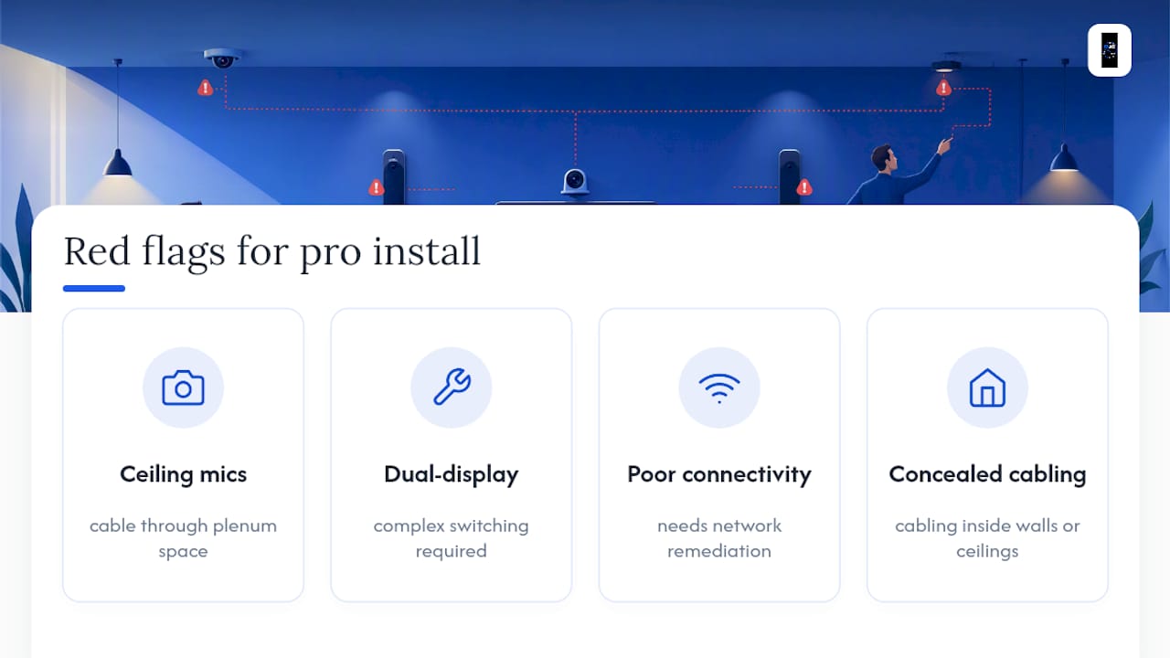 Four video conferencing installation red flags