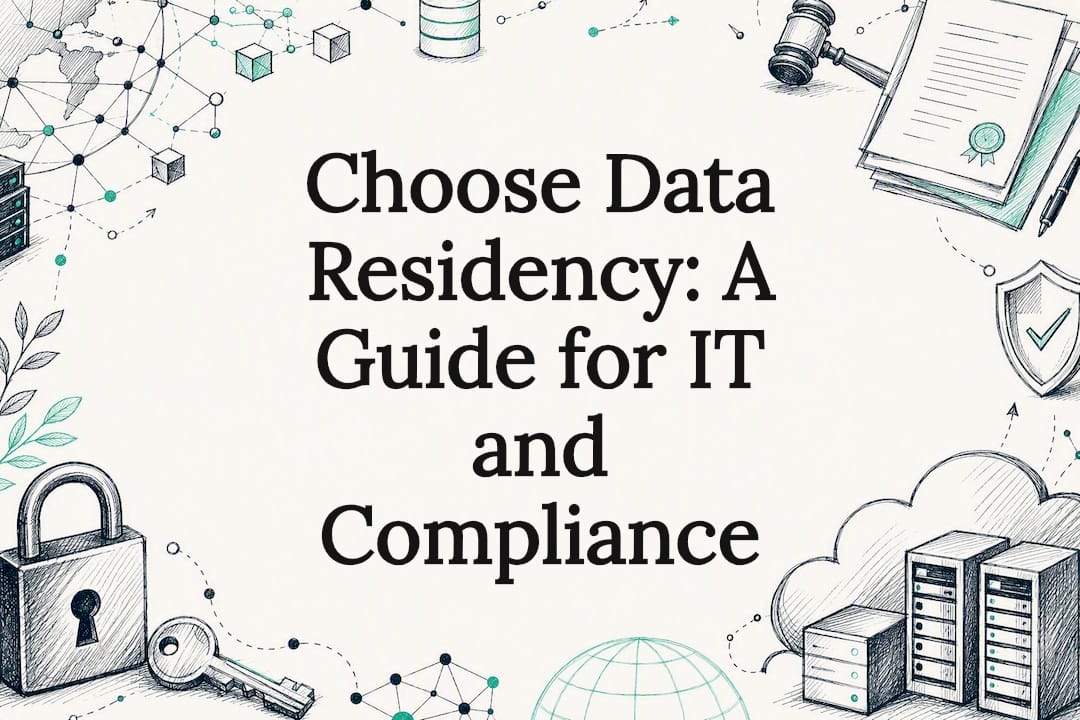 Decorative title card illustration for data residency guide