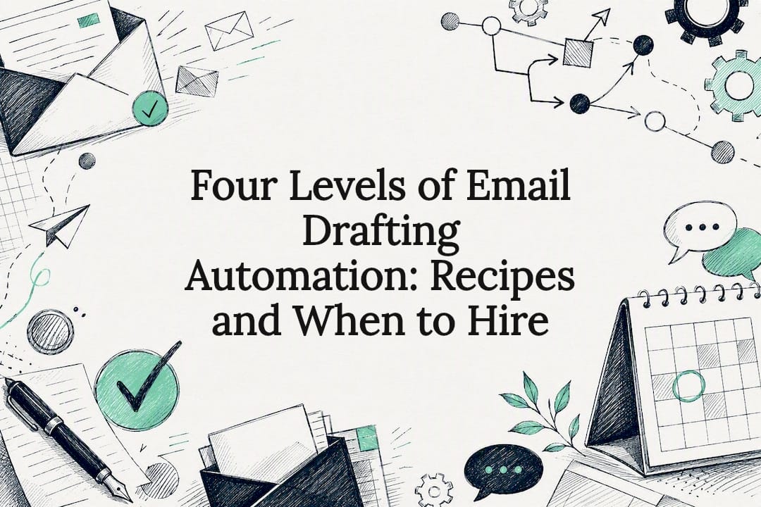 Decorative email automation title card