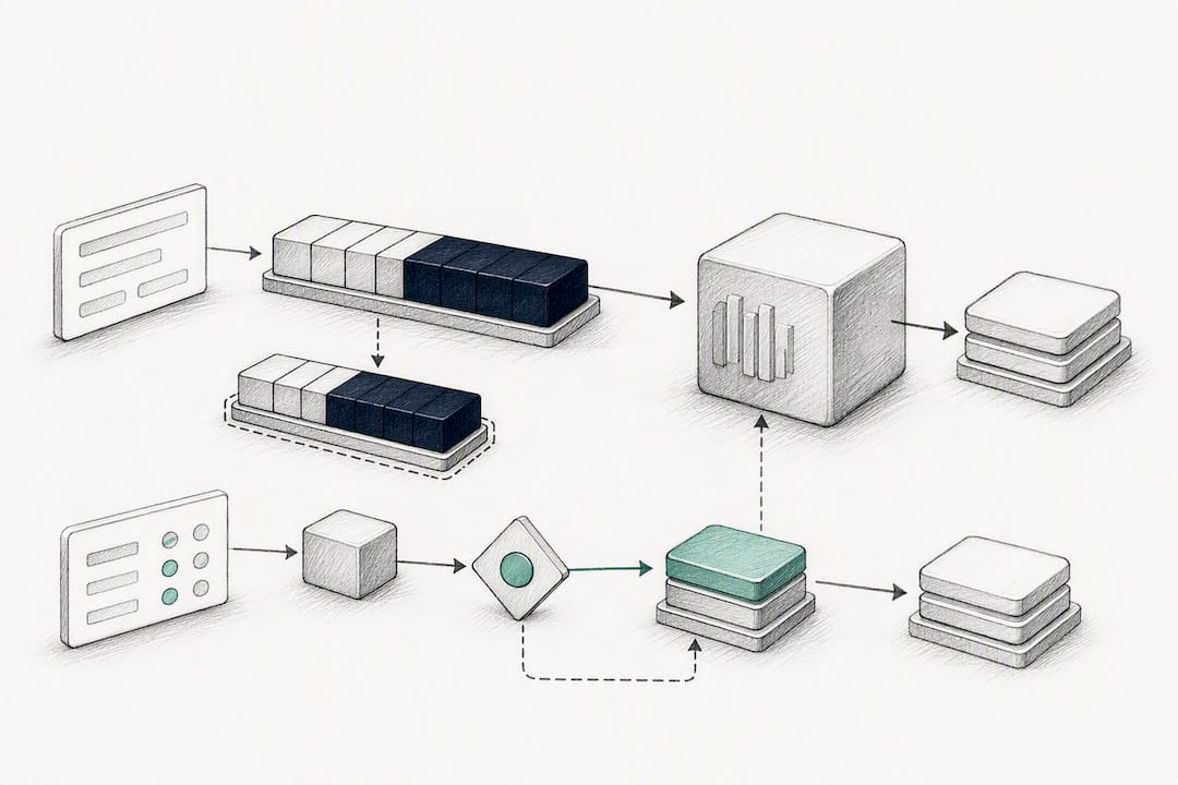 Illustration comparing prompt and semantic caching