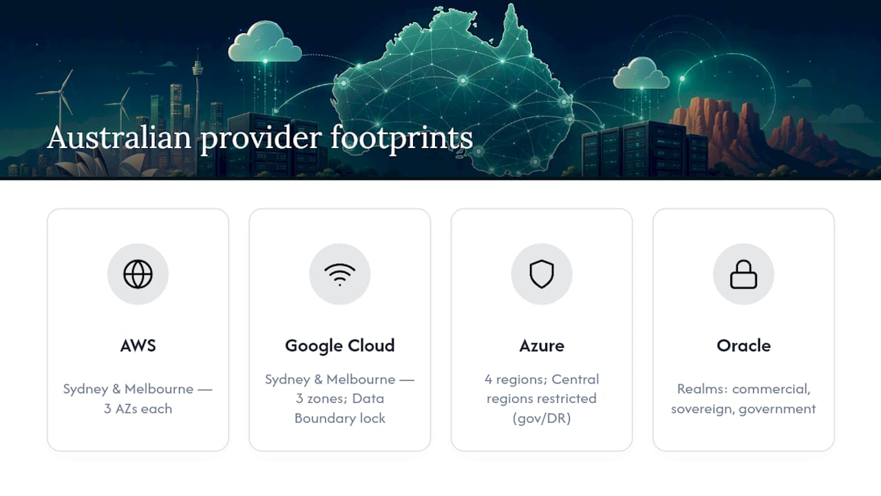 Comparison of Australian cloud providers
