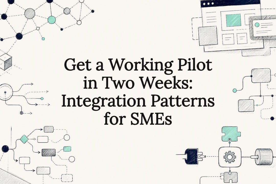 Decorative integration patterns title card