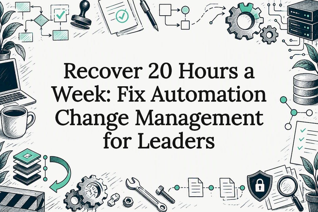 Automation change management title card