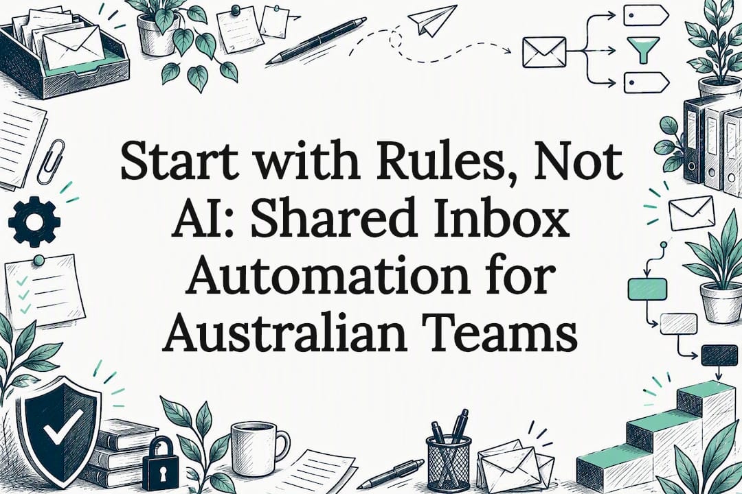 Decorative shared inbox automation title card