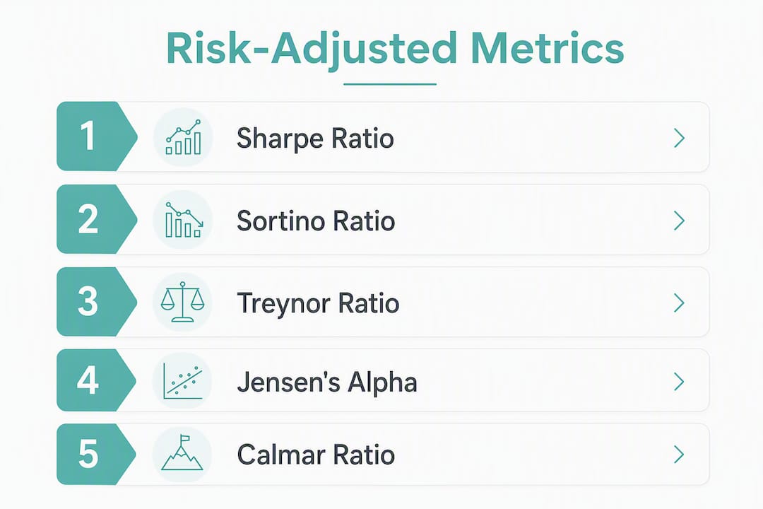 Infographic showing hierarchy of risk-adjusted return metrics