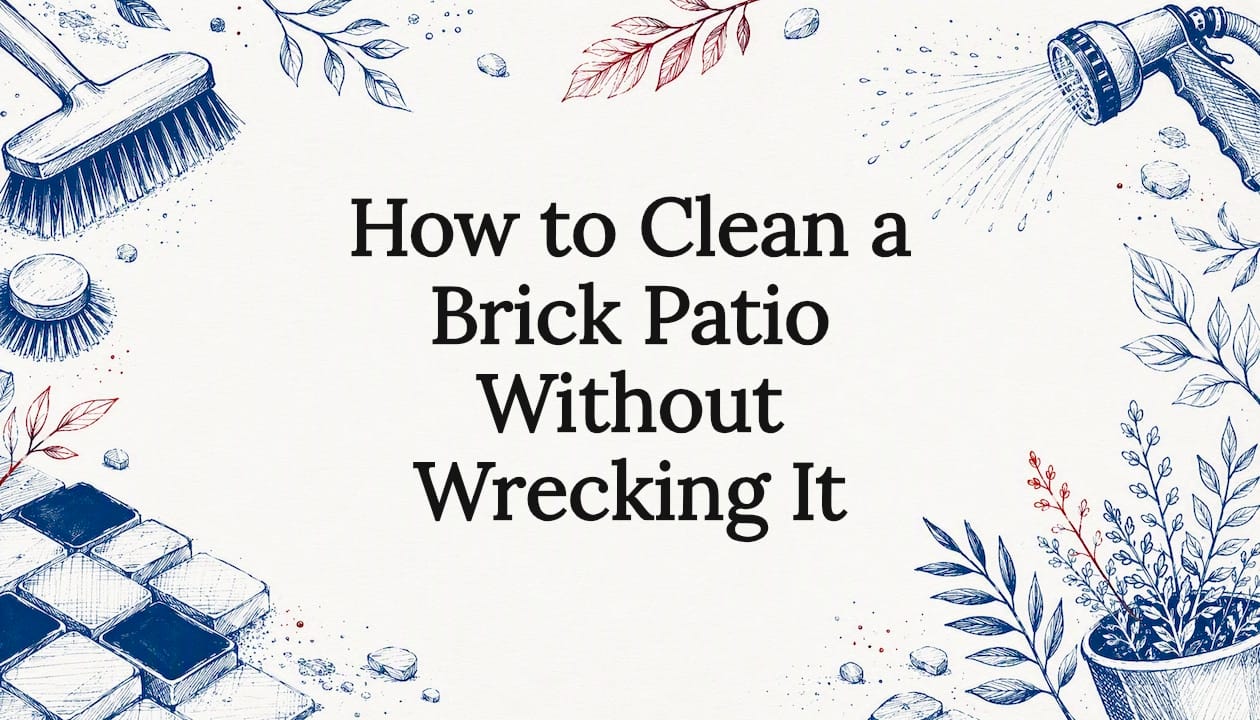 How to Clean a Brick Patio Without Wrecking It