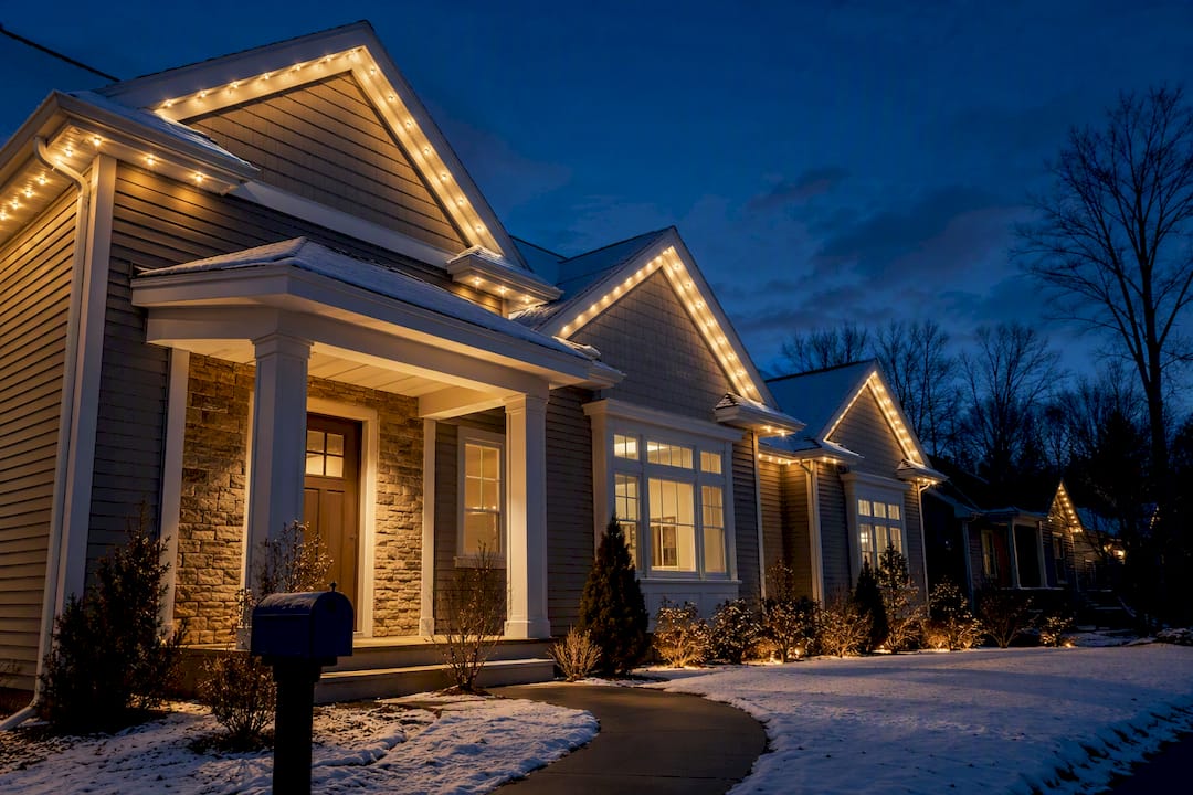 Skip the Ladder: Albany Winter Roofline Lights, 1–2 Day Install