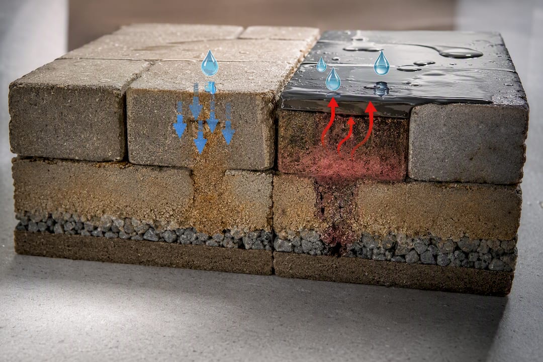 Sealer effects on polymeric sand joints