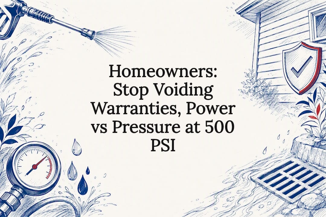 Homeowners: Stop Voiding Warranties, Power vs Pressure at 500 PSI