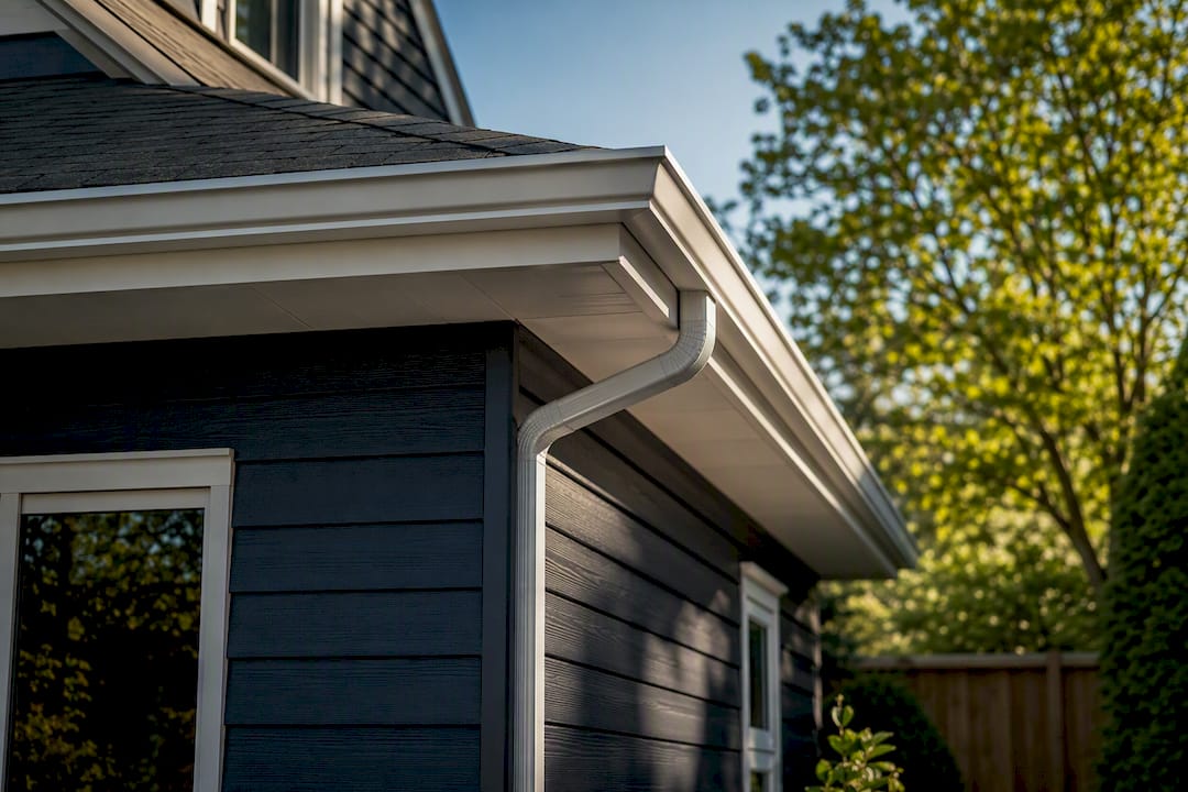 Discreet roofline lighting visible in daylight