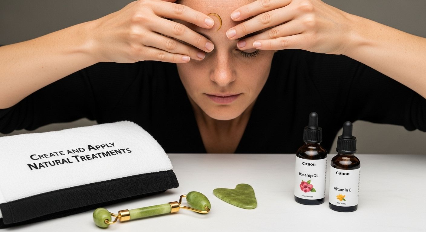 facial massage frown lines