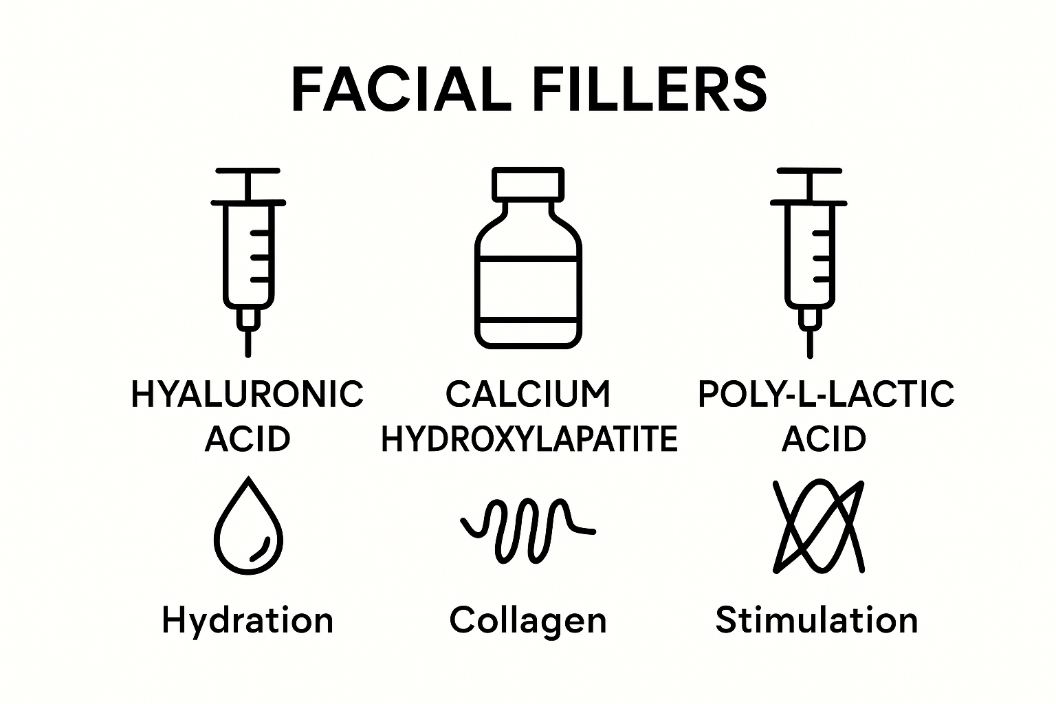 Simple comparison of facial filler types