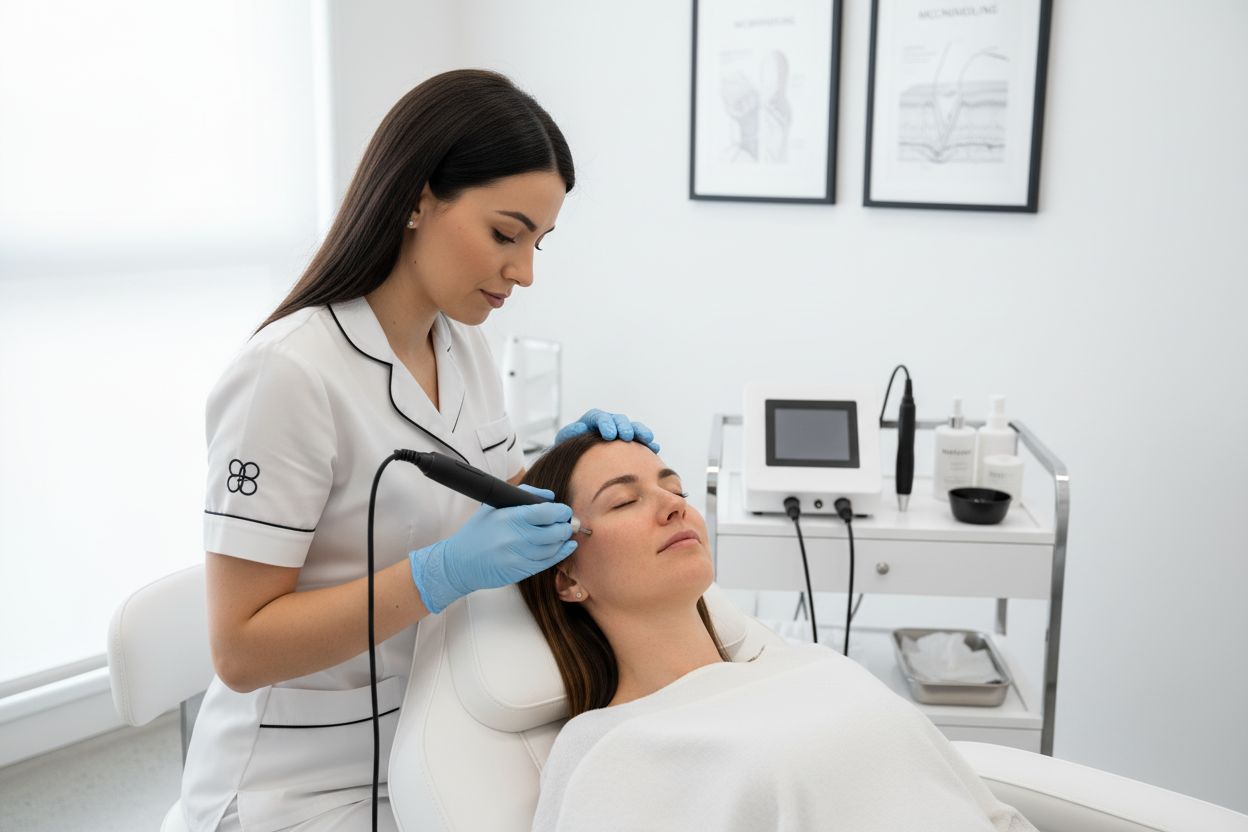 microneedling treatment process