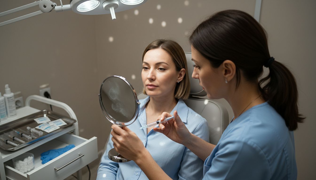 Cheek Enhancement: Elevating Natural Facial Balance 1 Practitioner performing cheek enhancement injection