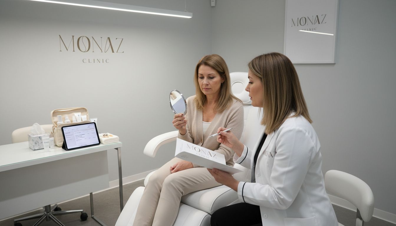 Consultation about forehead wrinkle solutions