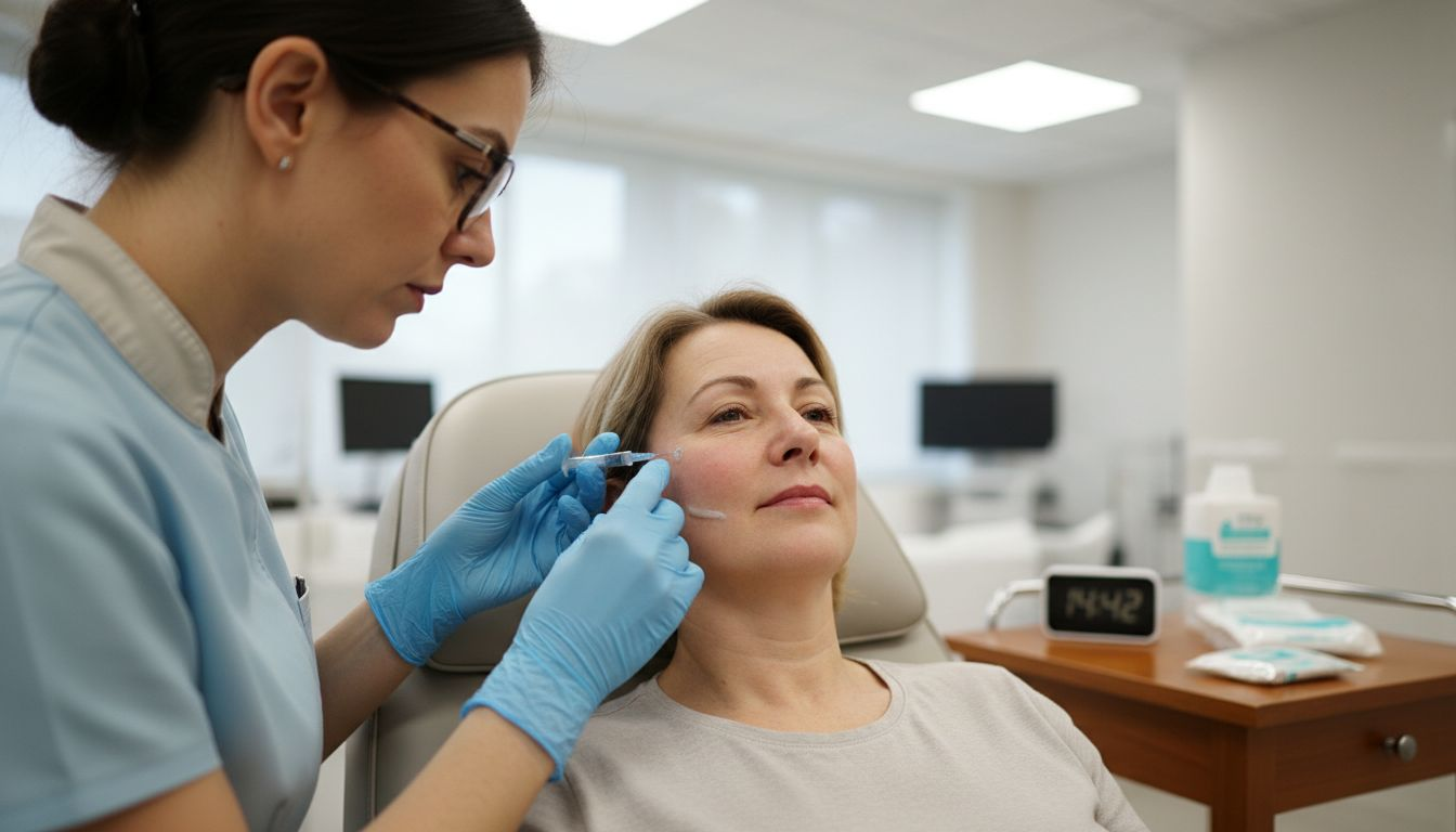 Professional performing injectable wrinkle filler