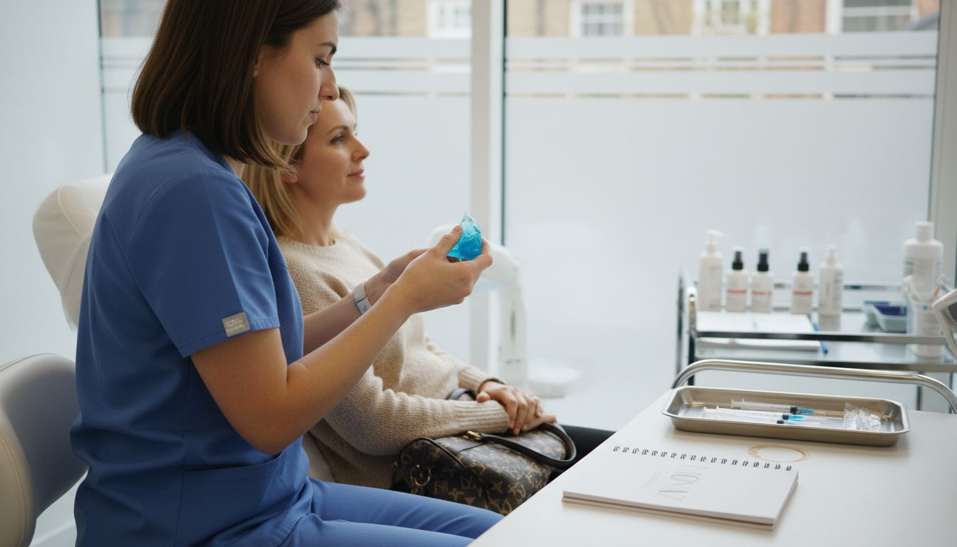 Clinician preparing Profhilo injection treatment