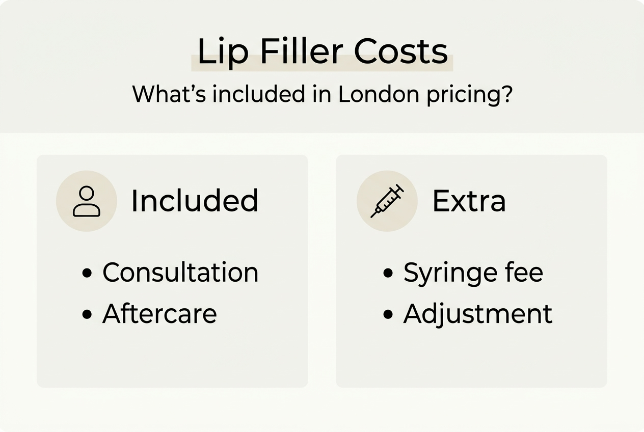 What does lip filler cost in London? Your 2026 guide 1 Infographic on lip filler price breakdown