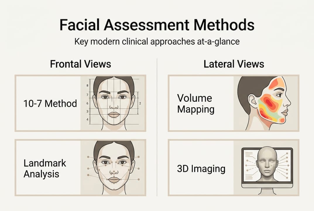 Infographic comparing modern facial assessment methods