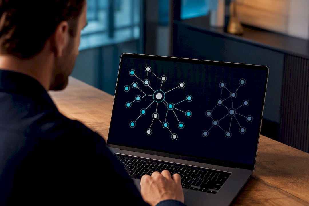 Network graph revealing linked corporate entities