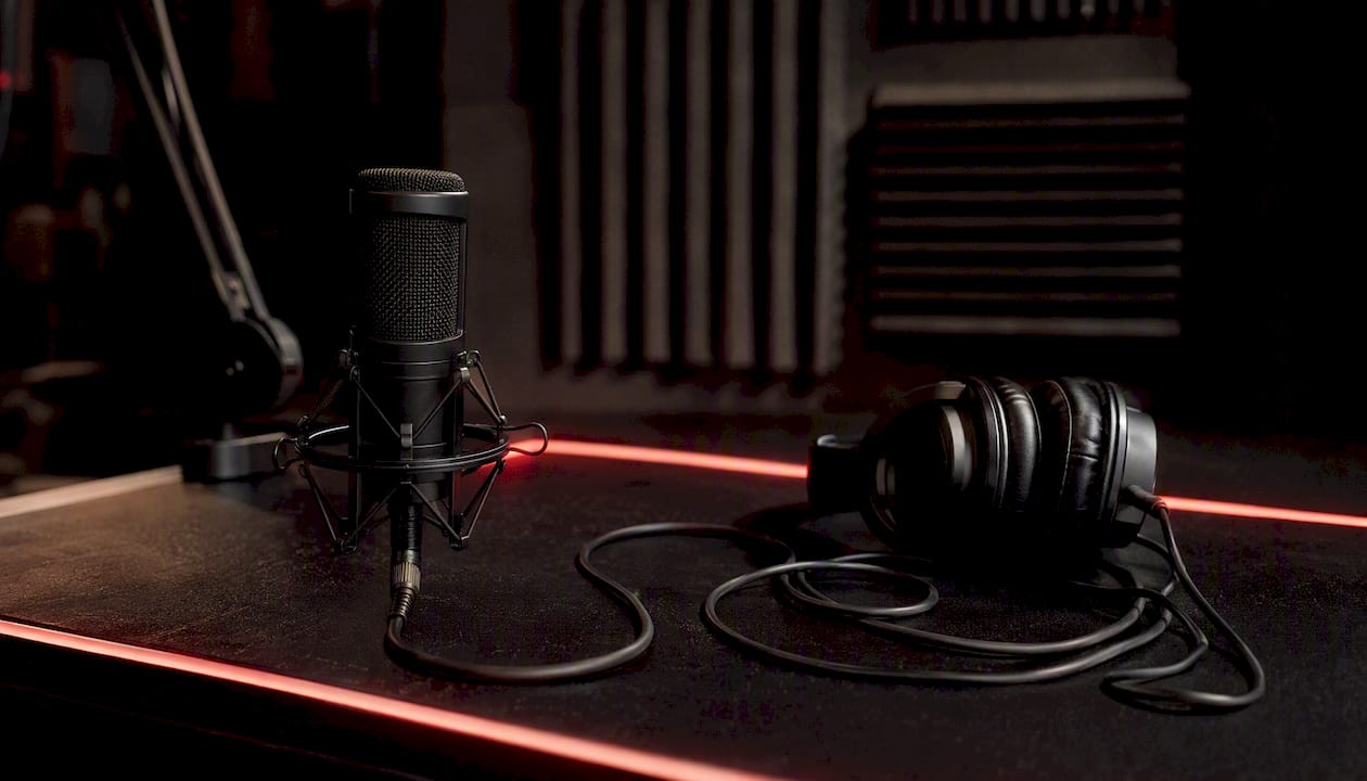 Audio transcription microphone setup