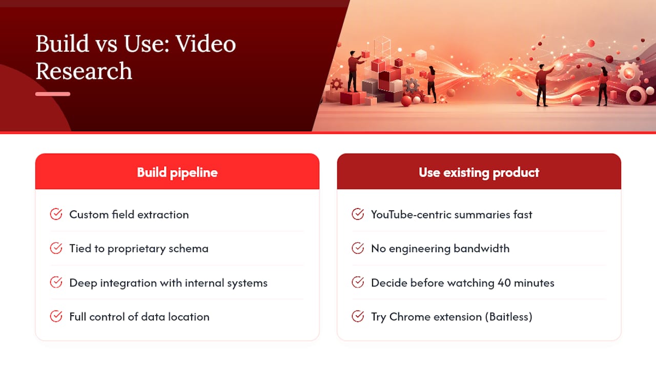 Should You Build a Pipeline or Use an Existing Product? — overview diagram