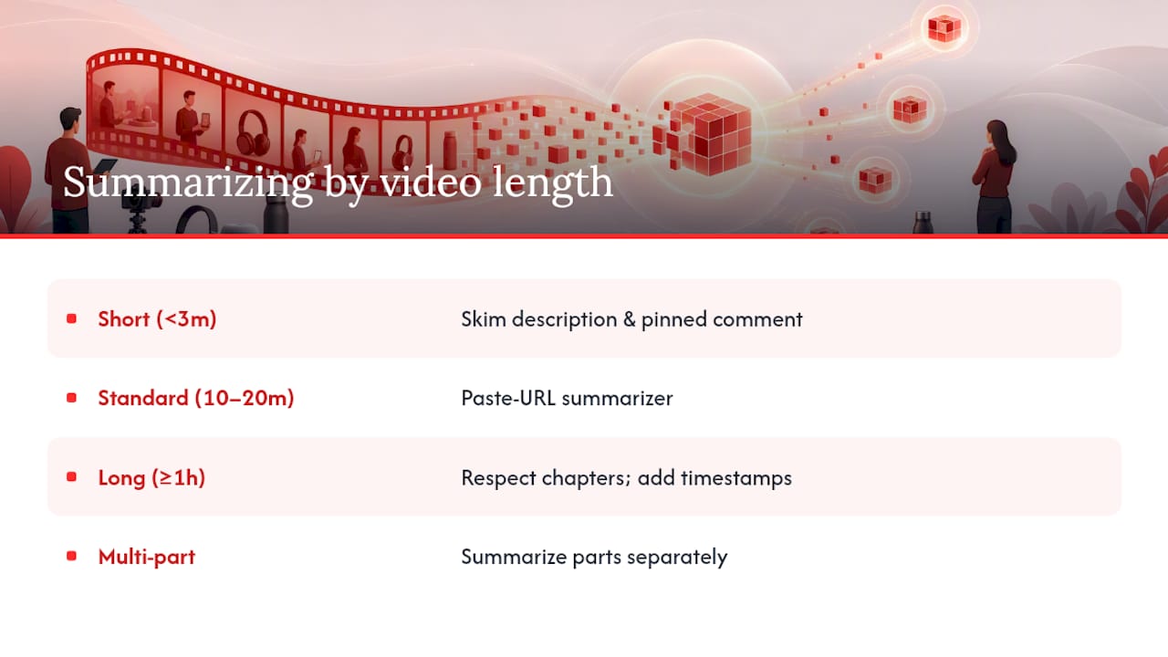 Handling Short Clips, Long Reviews, and Multi-Part Series — overview diagram