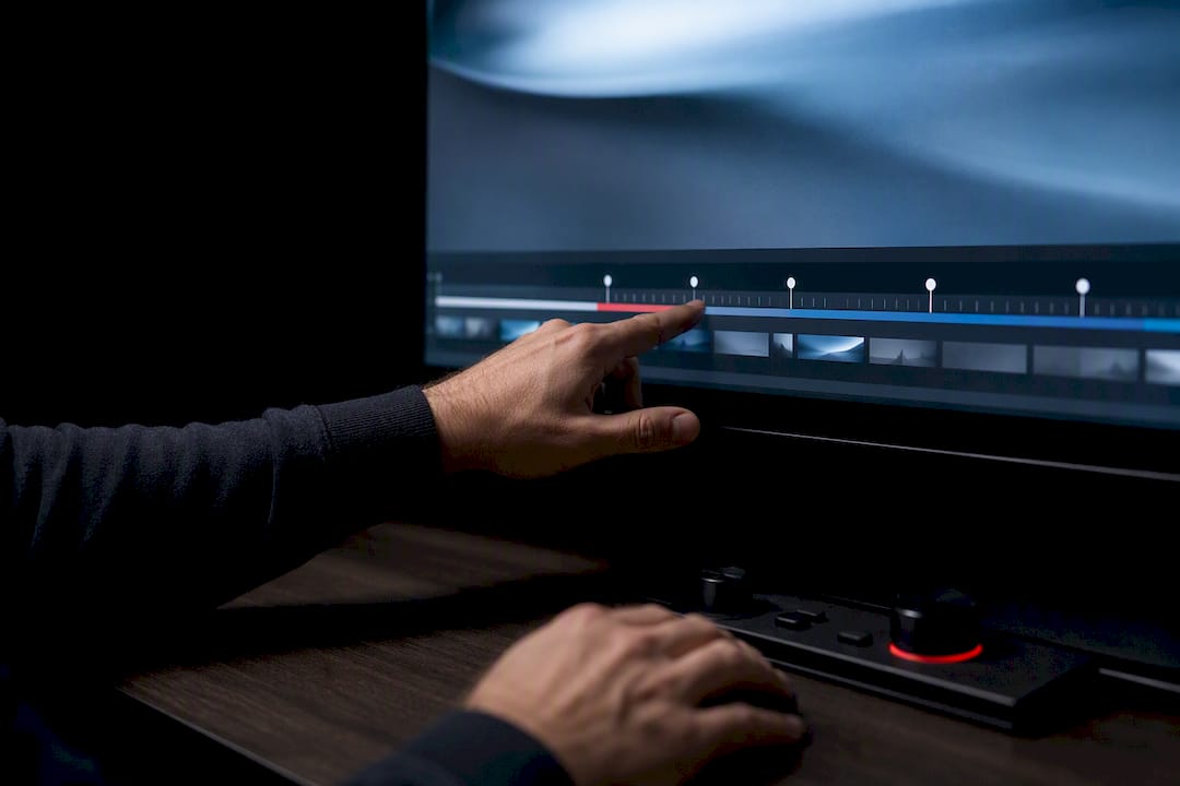 Highlighted video timeline showing key moments