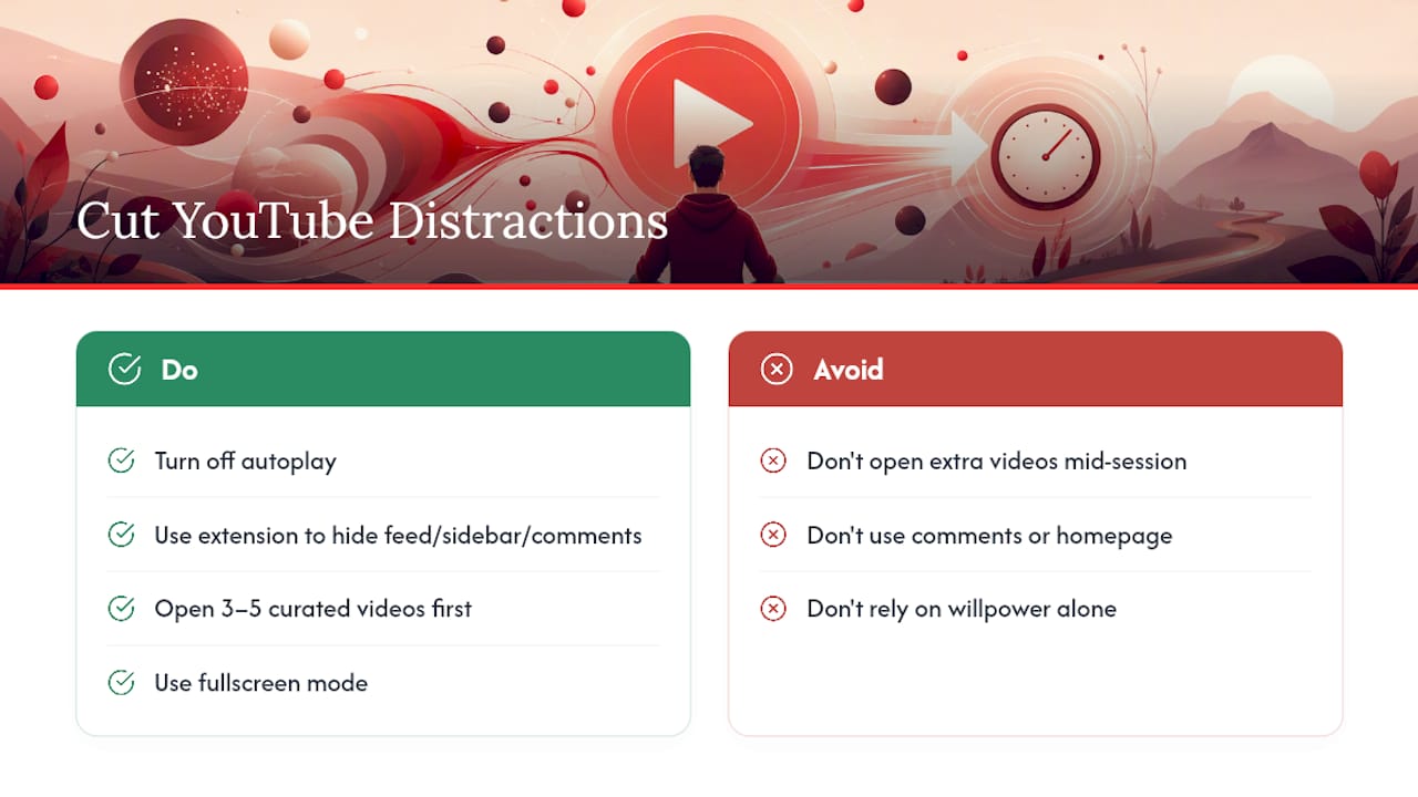 Cutting Distractions While Studying on YouTube — overview diagram
