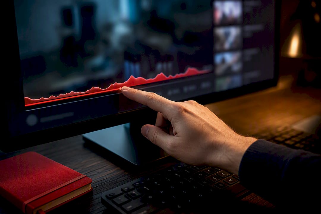 Hand scrubbing a video heatmap