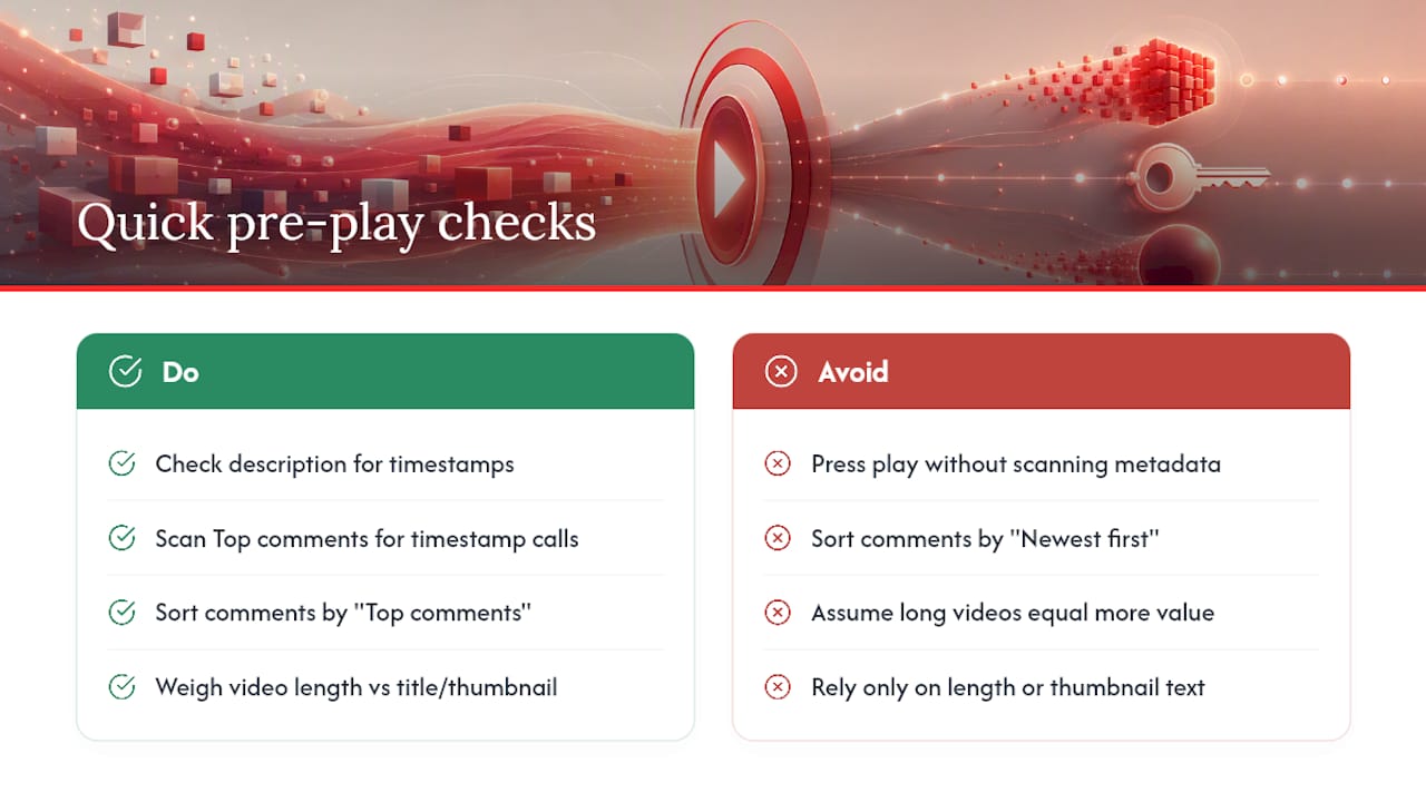 Reading Metadata and Comments Before You Even Press Play — overview diagram