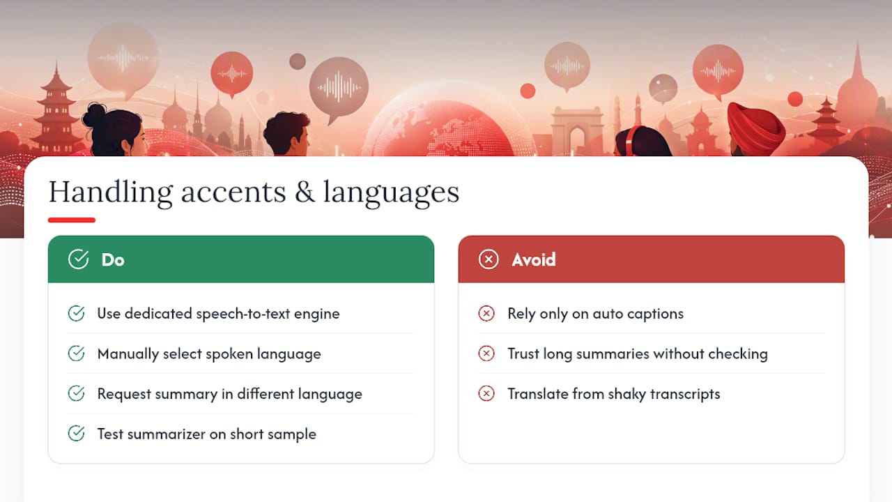 Handling Screencasts in Different Languages or Accents — overview diagram