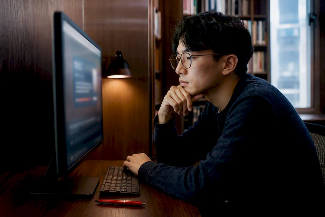 Student reviewing a concise video summary