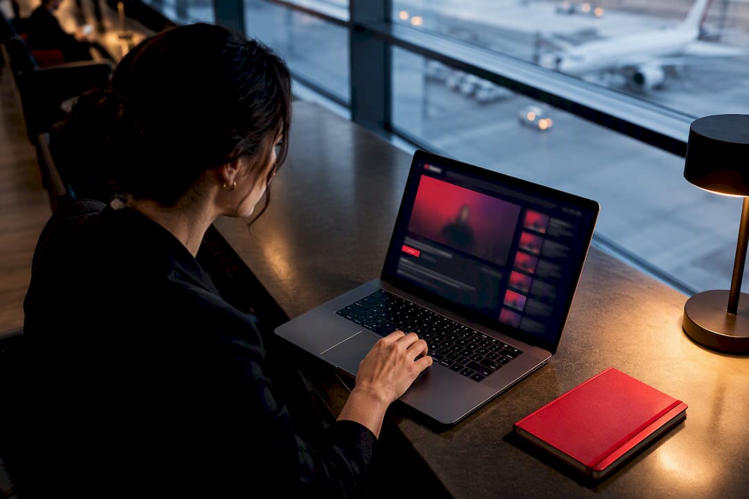 Professional choosing whether to watch video